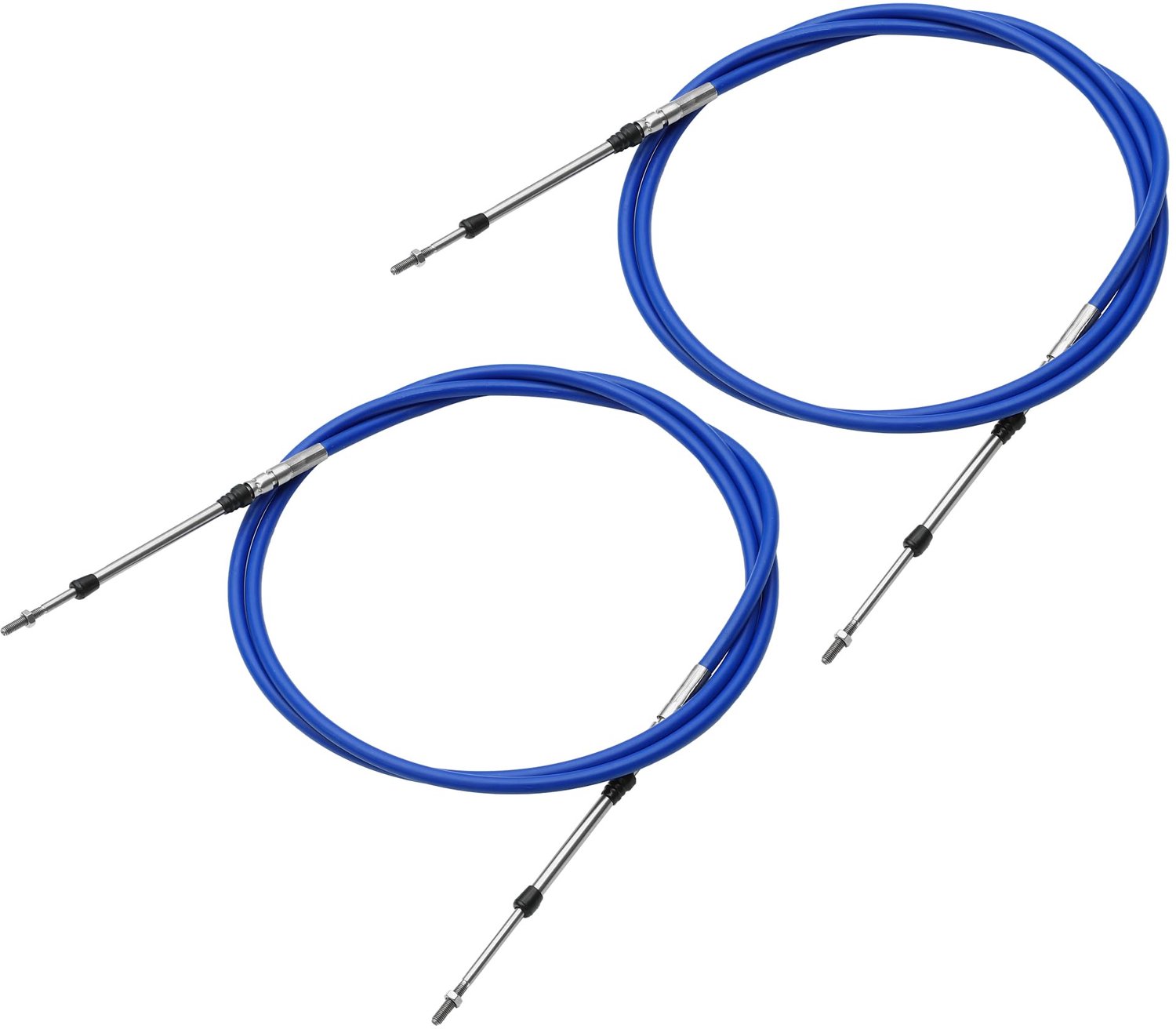 Marine Smoorkleppen Schakeling - 2 Stuks M5x0.8 Afstandsbediening Kabel Blauw 8ft