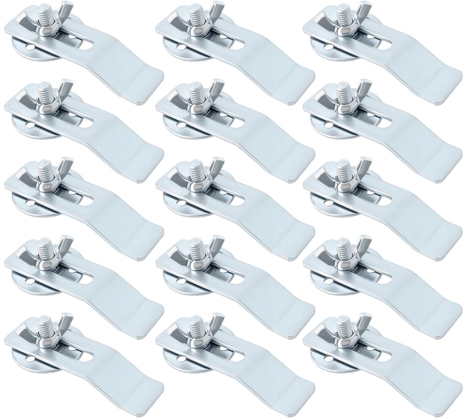 Spoelbak Clips 15 Stks - Onderbouw Beugel - Metalen Montagebeugel - Gegalvaniseerd Staal - 6,7x2 cm - Sterke Ondersteuning - Gootsteenklem