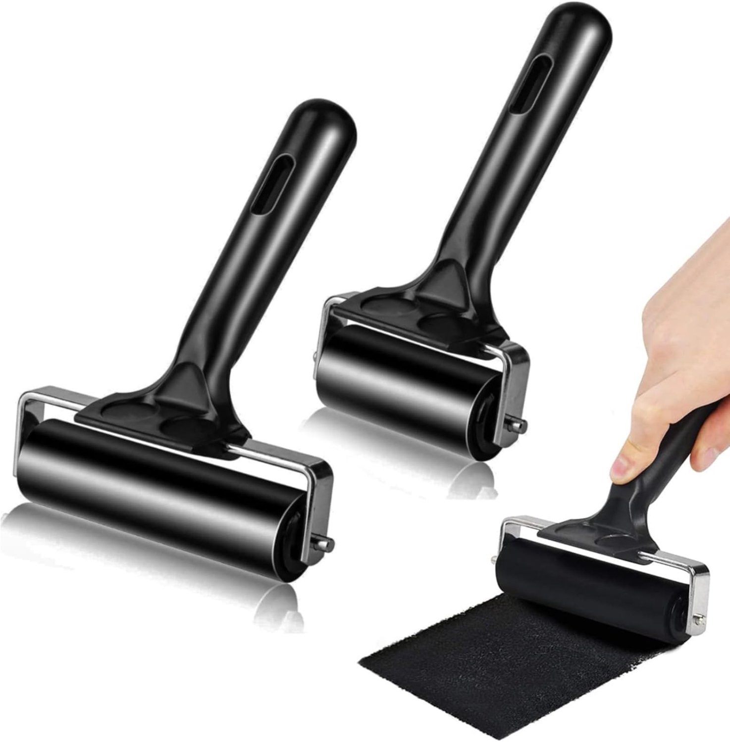 2 Stuks Rubber Roller voor Knutselen en Behang