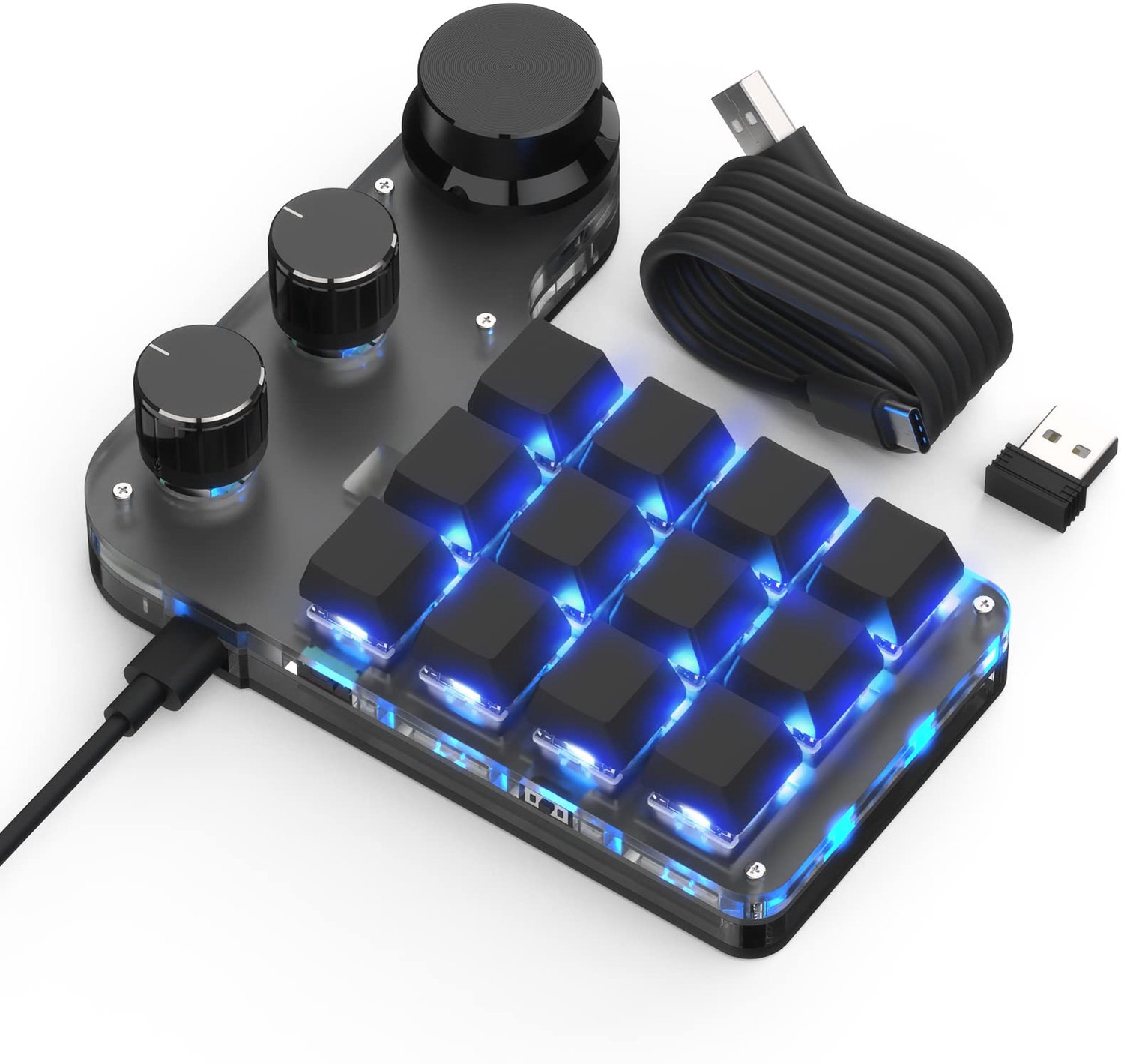 Compact Programmeerbaar Macro Toetsenbord met RGB Verlichting