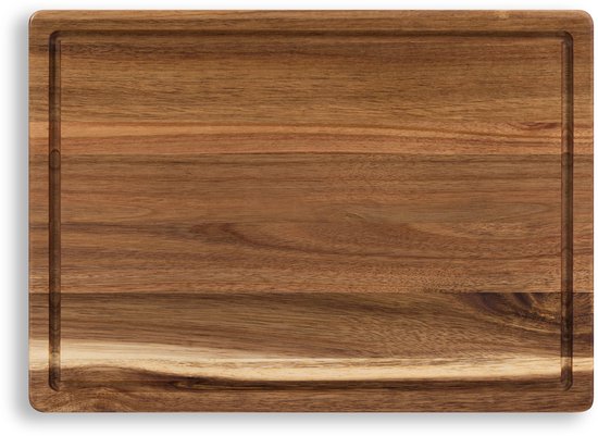 SOPHIOR Houten Snijplank Acacia - Groot 42x30x2,8 cm - Met Sapgeul en Handvaten — cadeau in Kookcadeaus - foto 8