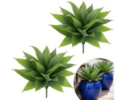 Set van 2 Realistische Kunstmatige Agave Planten