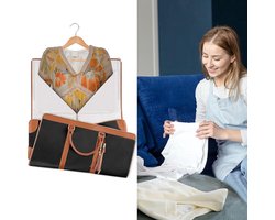 Asiasioc Multifunctional Travel Bag Women Large Capacity Portable Luggage Bag PU Folding Storage Bag - ShopVlot