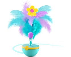 Migipaws Interactive Cat Toys, Feather Cat Toys, Tumbling Design, Squeaky Teaser for Indoor Cats, Replaceable (Green) - ShopVlot