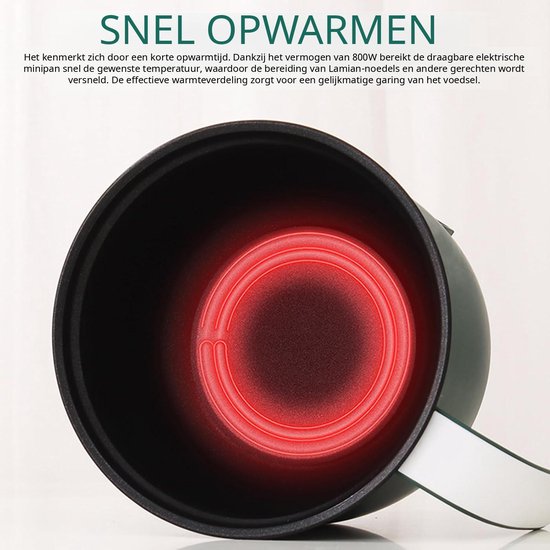 Warmara Hotpot - Elektrische Hotpot - Hot Pot - Groen - 20cm x 18cm x 13cm — afbeelding 2