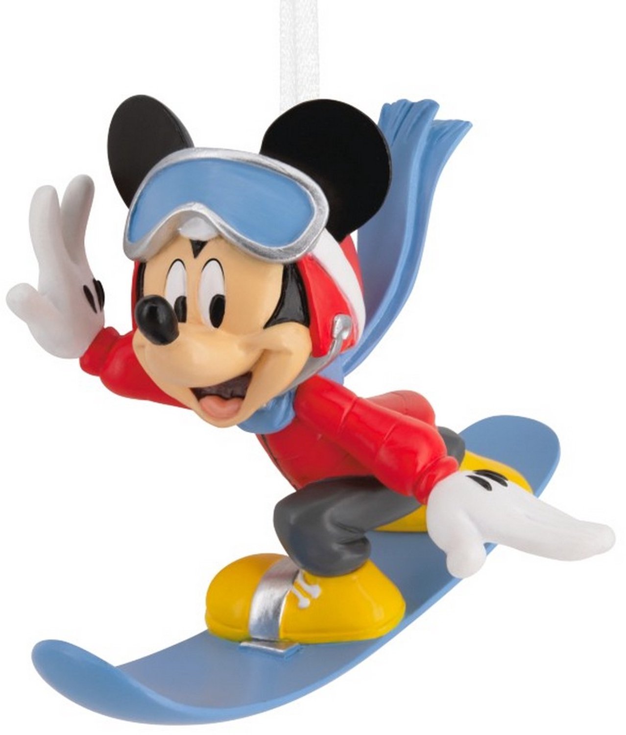 Ornament L93 FC Mickey Snowboard kerstbal Hallmark