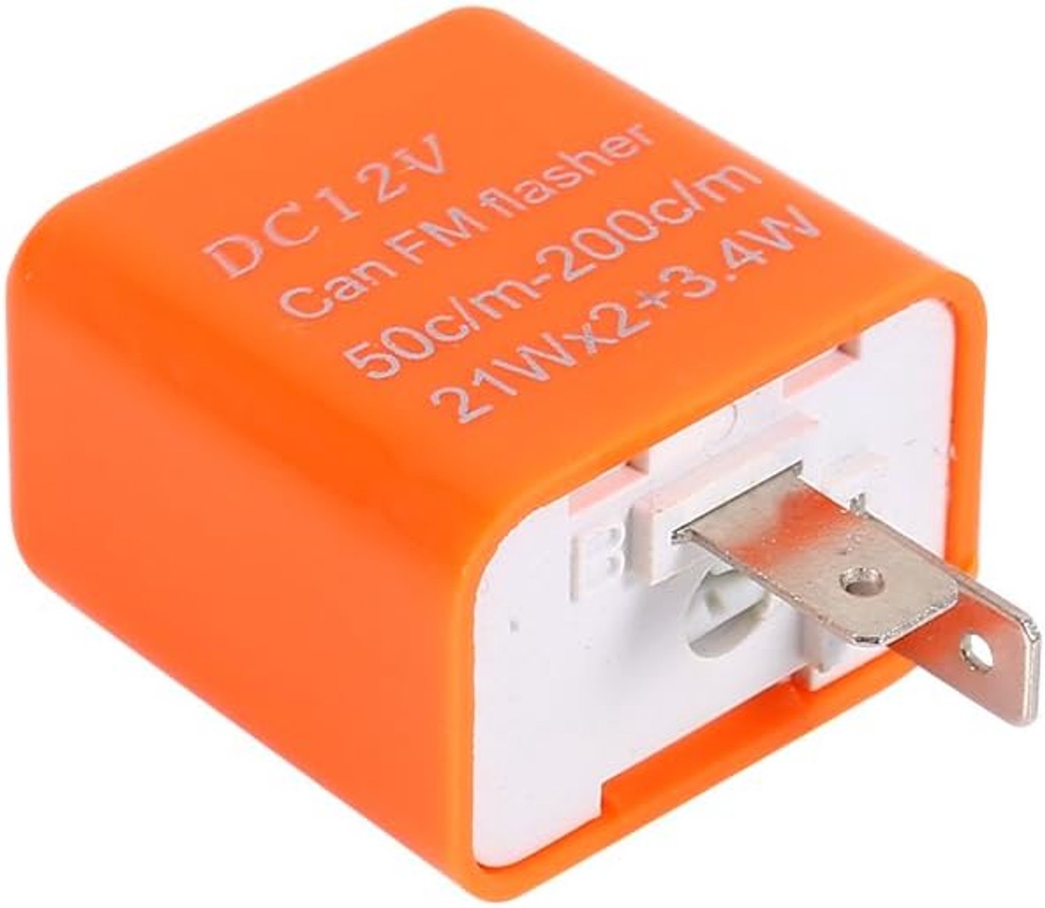 Ejoyous Turn Signal Light Flash Relay, Waterproof Flashes Relay For Motorcycle (ORANGE) - ShopVlot