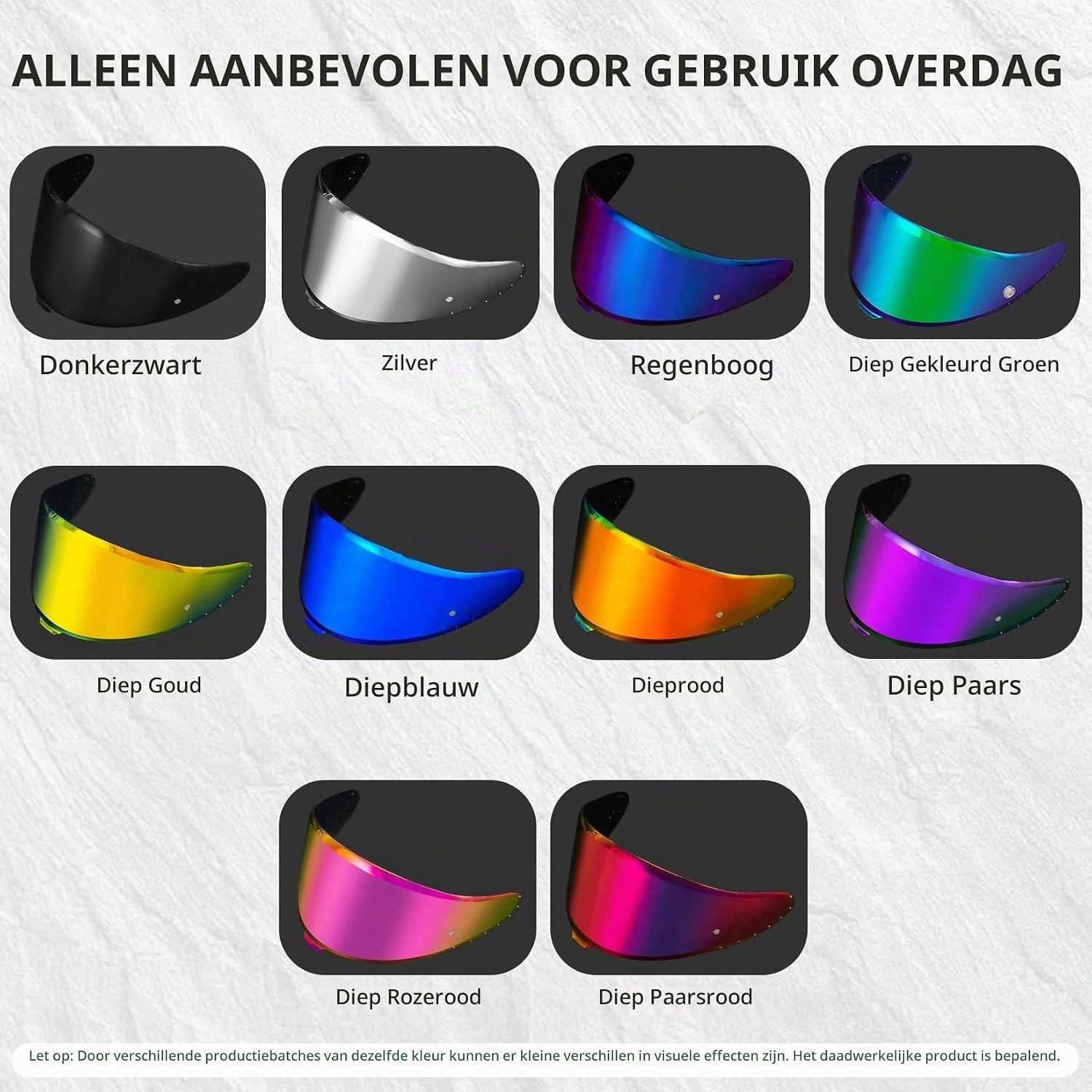 Getinte Helm Visor voor Shoei NXR2 Z8 en RF-1400 - UV-bescherming, Vervangingsaccessoire voor Motorhelmen, CWR-F2 CWR-F2R X-Fifteen X15 X-SPR Pro – foto 4