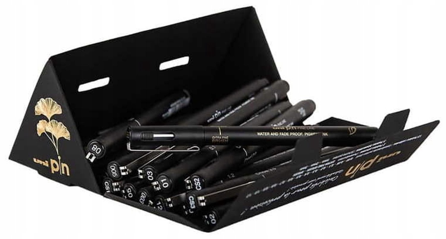 Uni Tekenpen Set 18 Kleuren - Diverse Lijnbreedtes