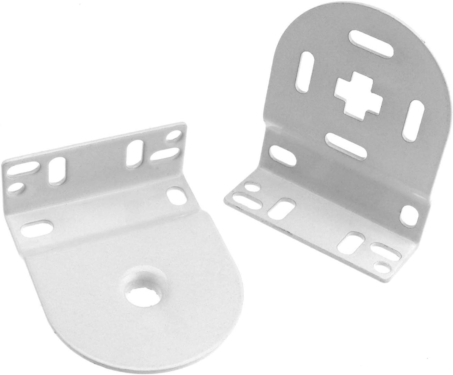 Dailygoods- Rolgordijn Reparatieset 30mm - Metalen Houders - Vervangende Hulpstukken - Geschikt voor Buizen - Eenvoudig te Installeren - Wit - Rolgord