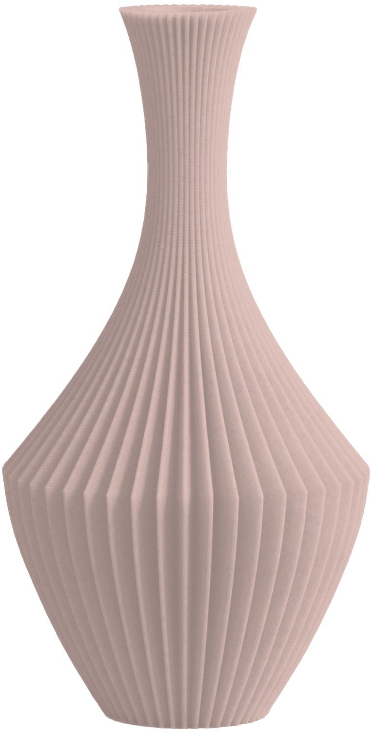Layvo NAVA Vaas - Bloesem - D14 x H25 cm - droogbloemen vaas - organische vaas - gerecycled plastic
