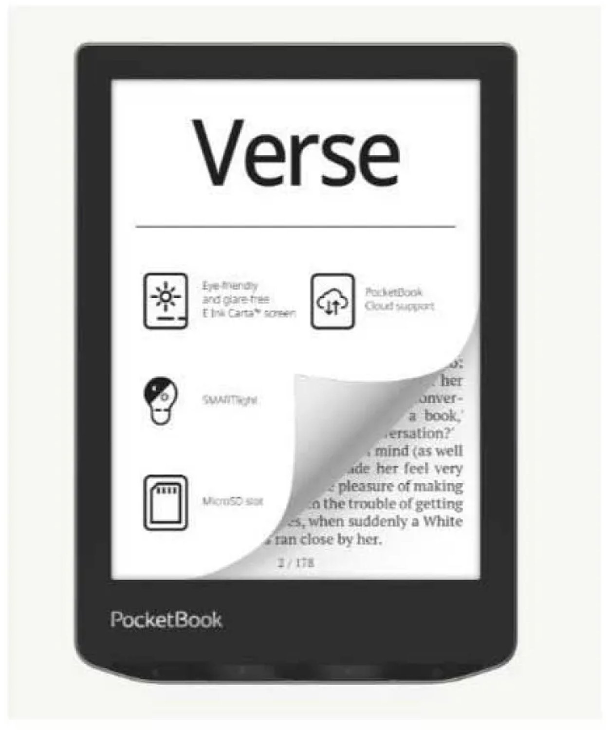 PocketBook Verse e-reader – 6 inch E Ink Carta-scherm – 8 GB – Bright Blue – foto 4