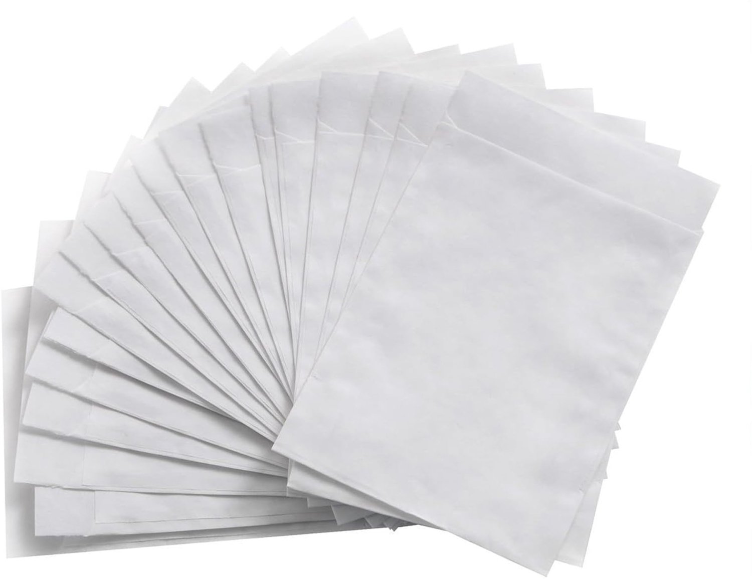 100 Mini Papieren Zakjes - Wit voor Snoep, Cadeaus en DIY - 15 x 10.5 cm