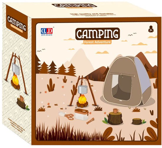 Kampeerset Tent Speelset, 34dlg. — cadeau in Spellen & Speelgoed - foto 4