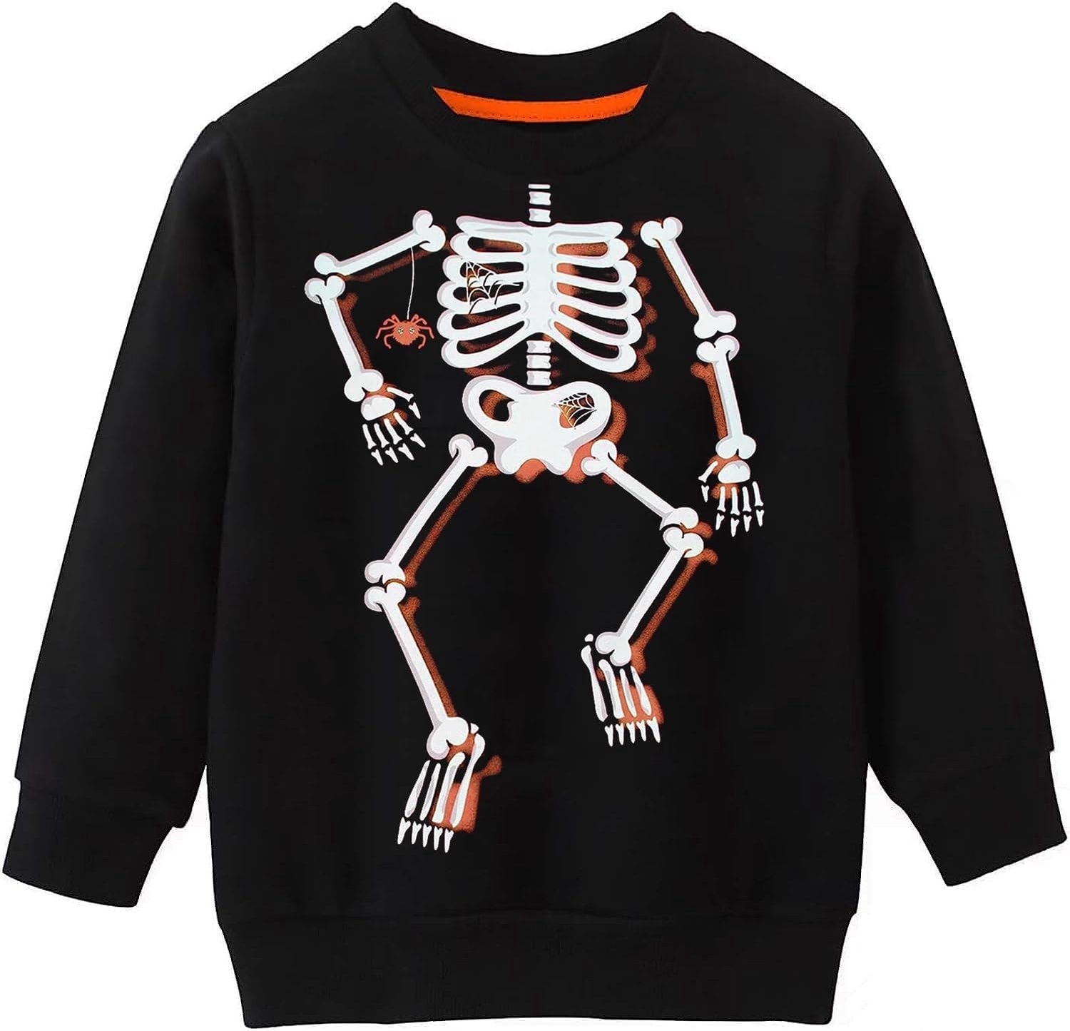 Halloween Trui met Pompoen en Skelet