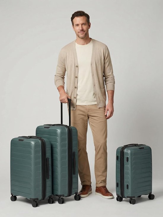 Kofferset, 48 x 29 x 75 cm, uitbreidbaar, met TSA-slot — afbeelding 2