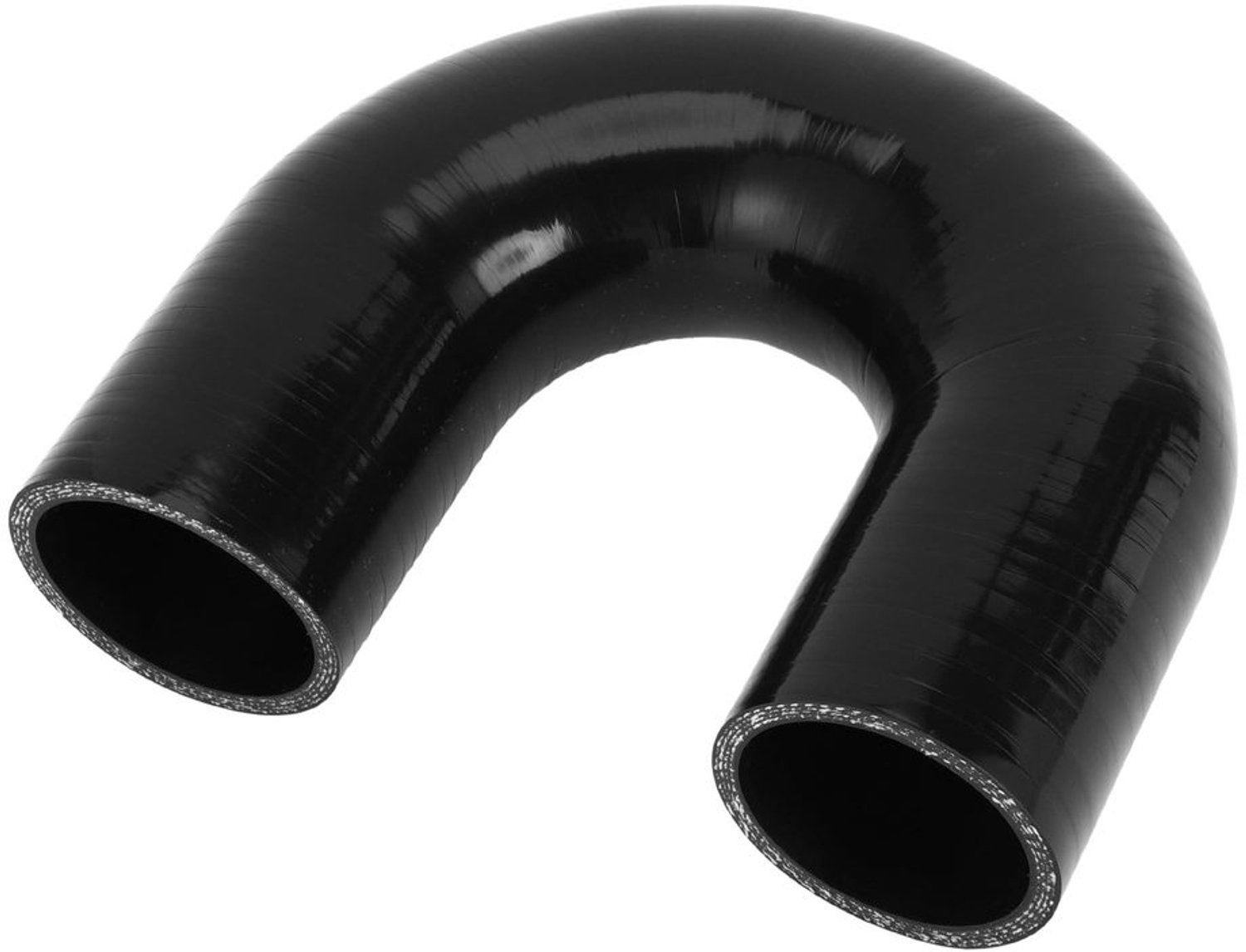 Koelmiddelslang 51 mm ID - Zwarte Siliconenslang - 120 mm Lengte - Meerlaags Weefsel - Hoge Temperatuur Bestendig - Maximale Druk 1 Mpa