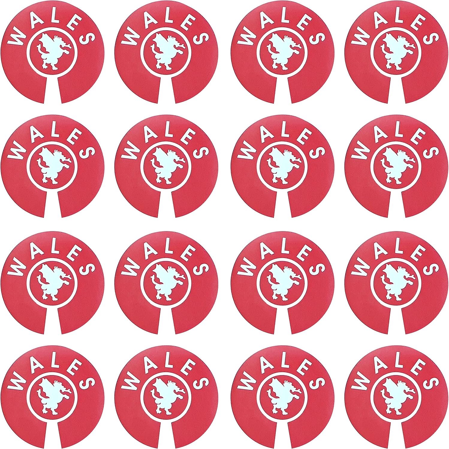 Identificatie Stickers 5,5 cm - Zelfklevend - 4 Sets Van 4 - Perfect Voor Grasvelden m-winkel - m-winkel