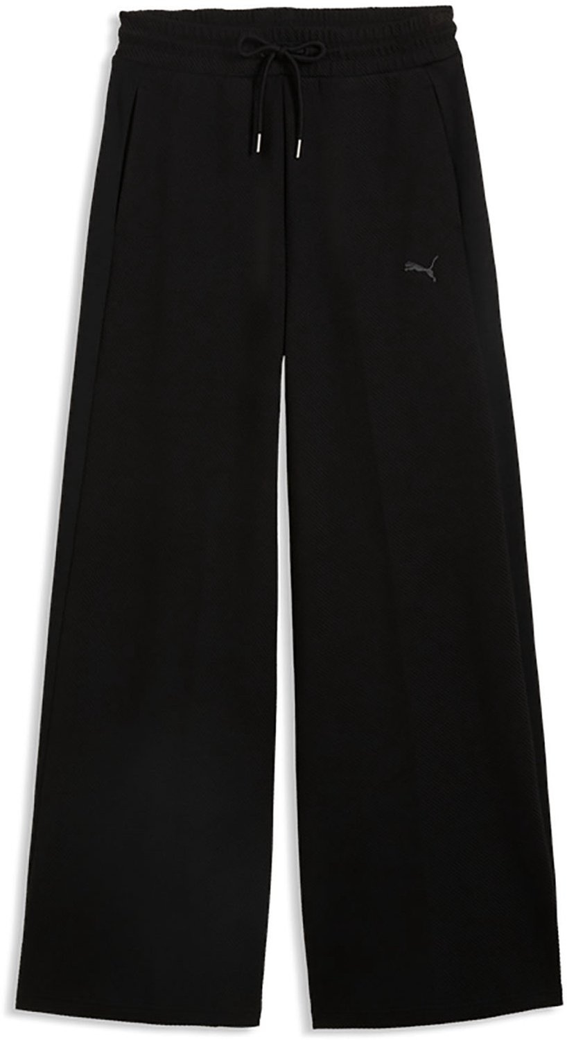 Puma Puma Class Relaxed Wide Leg Pants Broek Sportswear Vrouwen Zwart