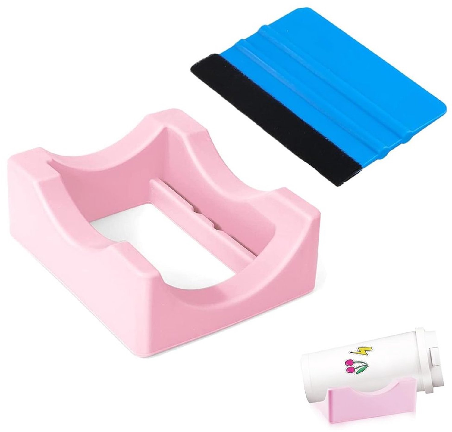 Silicone Kophouder voor Creatief Gebruik - Klein en Handzaam met Geïntegreerde Schraper
