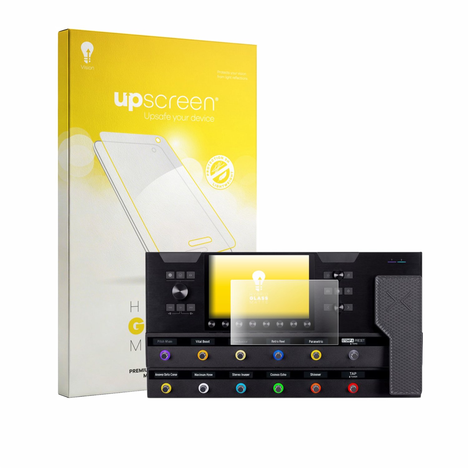 upscreen - Screenprotector voor Line 6 Helix Stadium XL Floor - Folie Beschermfolie Beschermglas matte