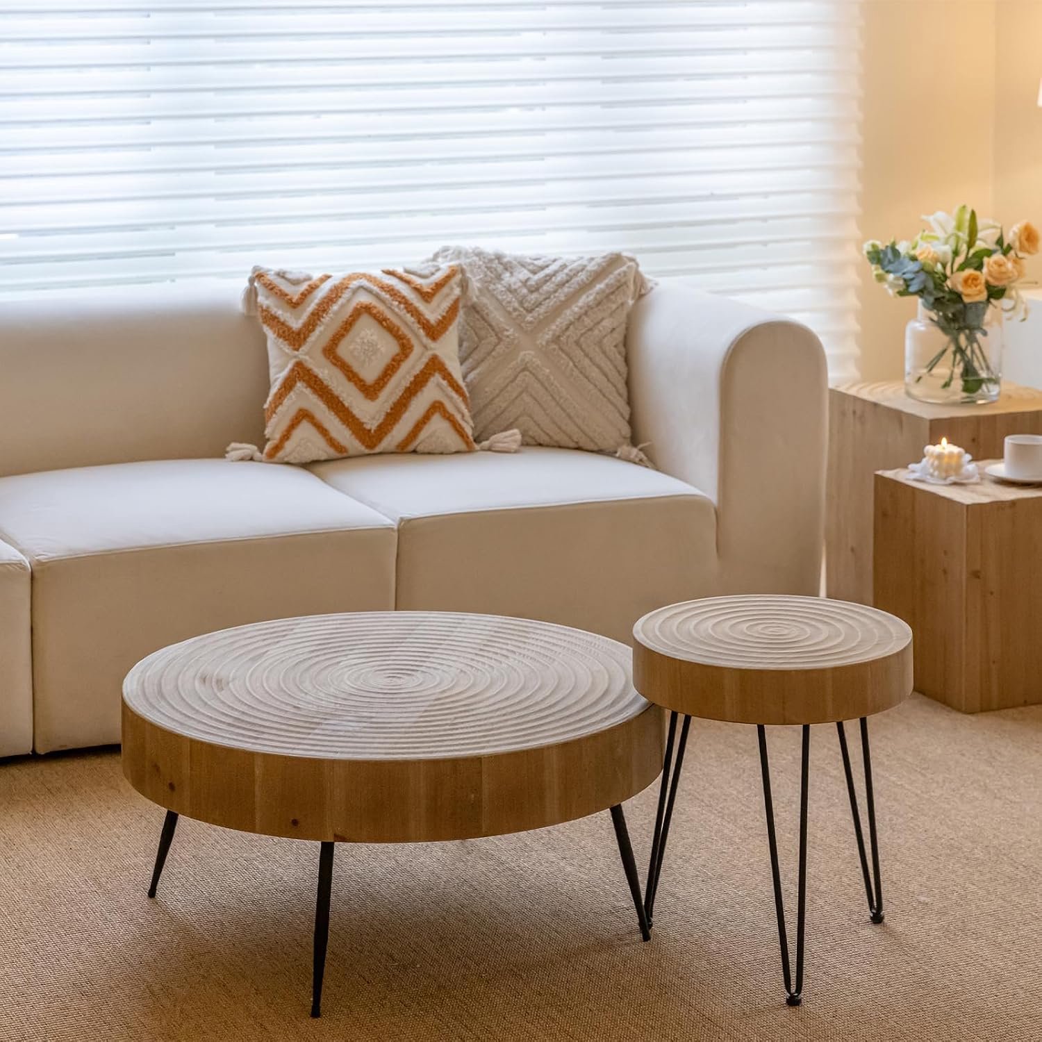 2-delige Boho Boerderij Nesttafel