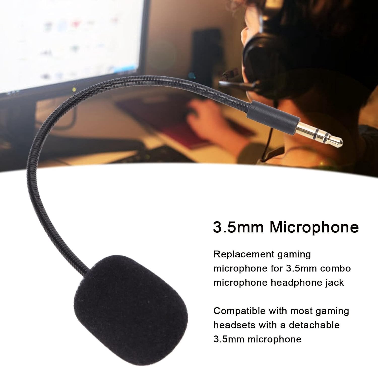 Vervangbare 3.5mm Game Controller Microfoon voor Duidelijke Stemcommunicatie, Compatibel met Diverse Gaming Headsets zoals Cloud Flight/S, RIG 700 en Turtle Beach One – foto 5