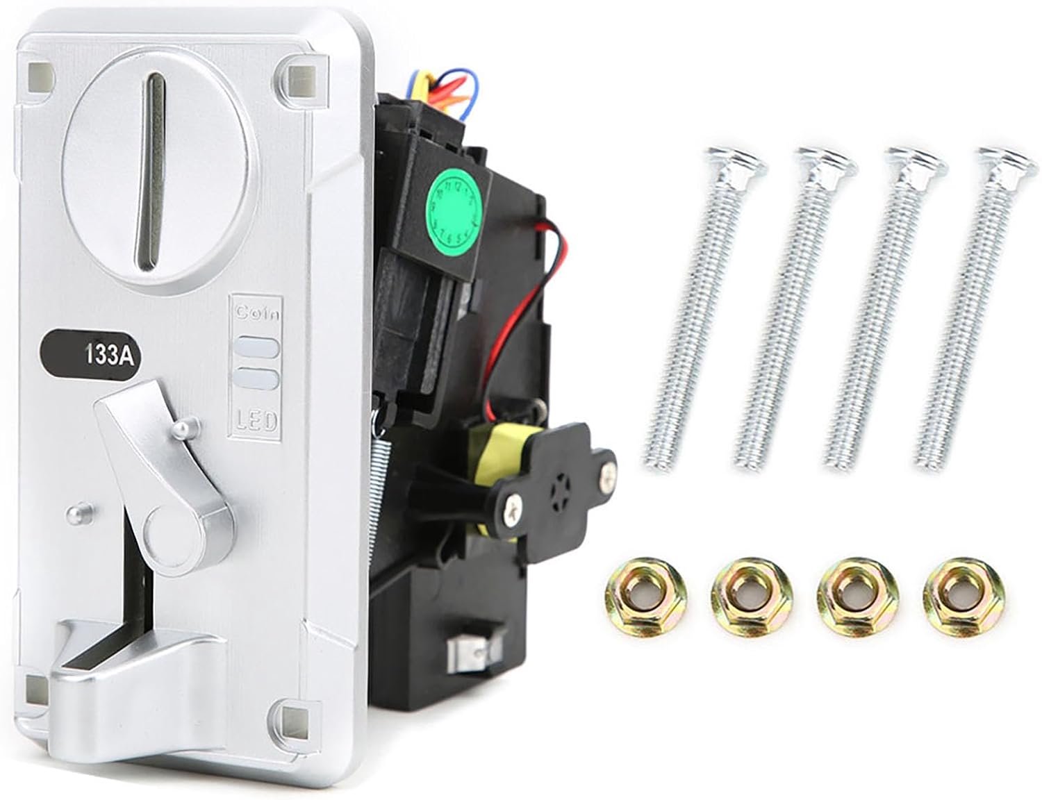 Vergelijker met LED-licht Flip Cover Smart Selector Box Acceptor CPU voor games Kraanklauwmachines Vending-waterverkoopmachines (Silver)