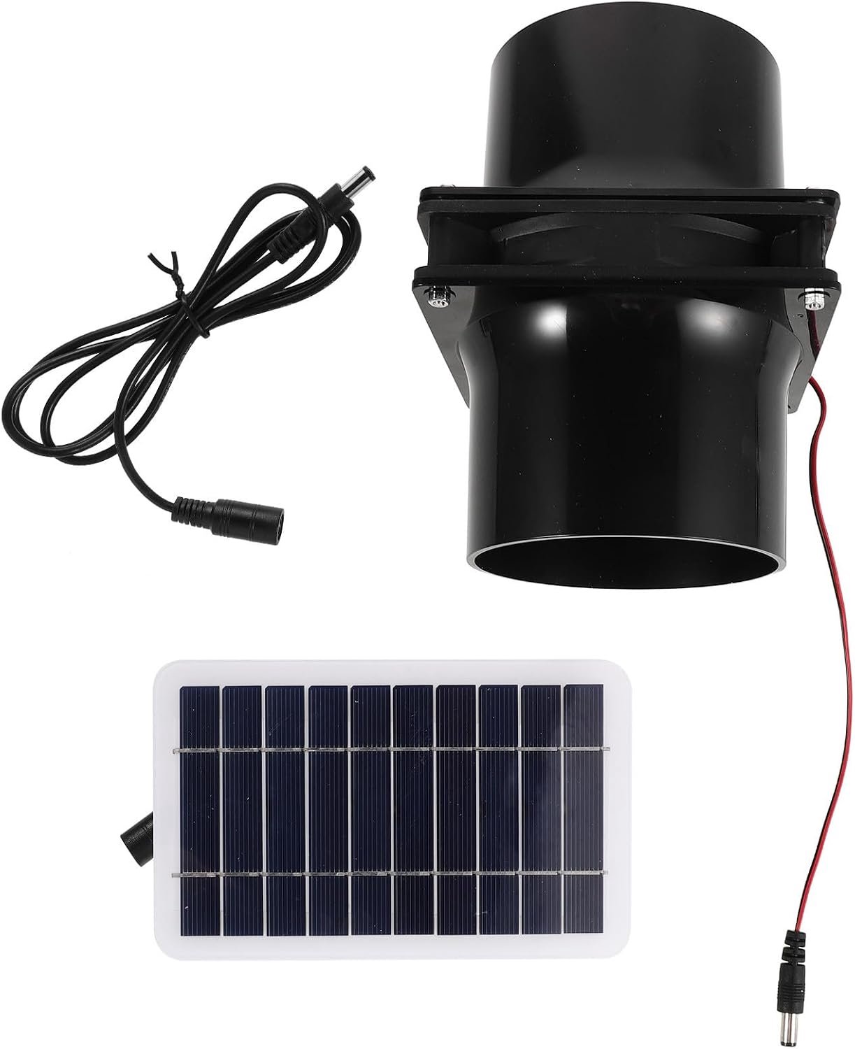 Afzuigventilator Kit Solar Ventilator Ventilatieventilator voor Kippenhok Kas Hondenhok Schuur Compact Weerbestendig Daglichtgestuurde Luchtcirculatie