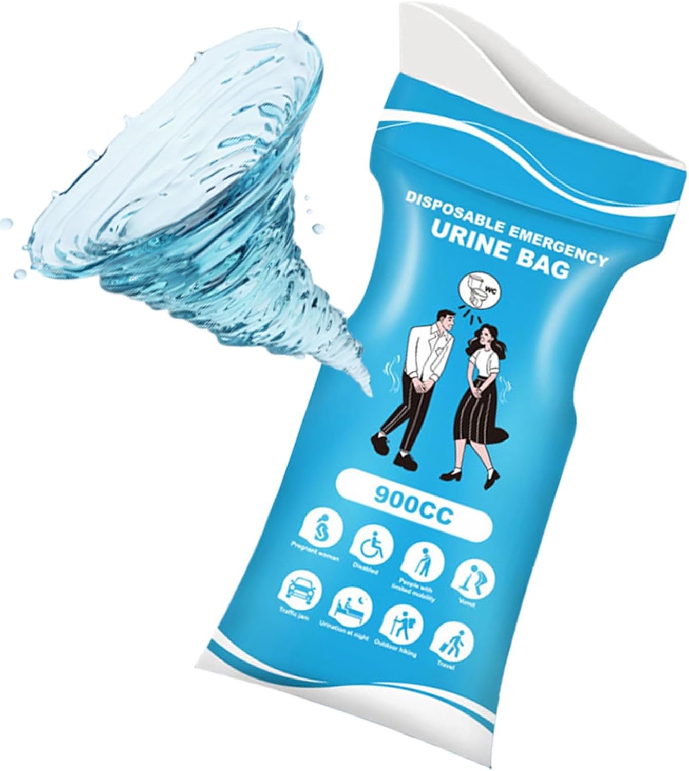 Plaszakken - Wegwerp-urinecontainer van 900 ml