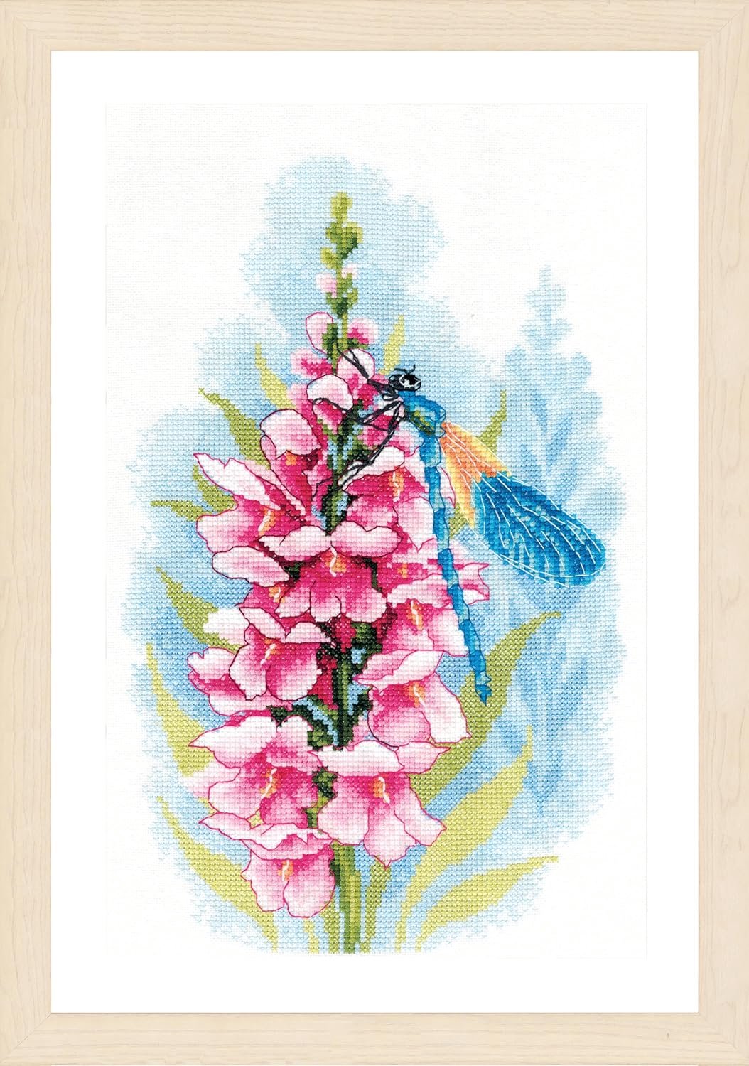 Kruissteekset tellpatroon, katoen, meerkleurig, 22 x 33 cm