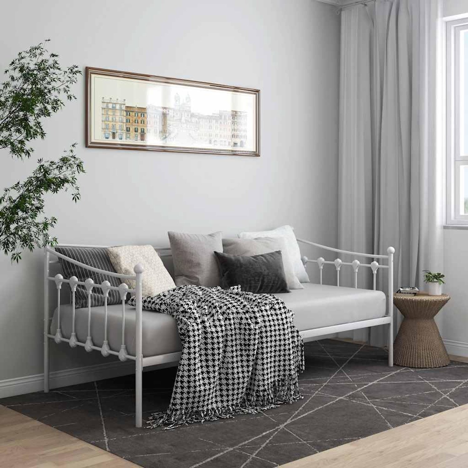 Frame Inklapbaar Logeerbed 90x200 cm Wit
