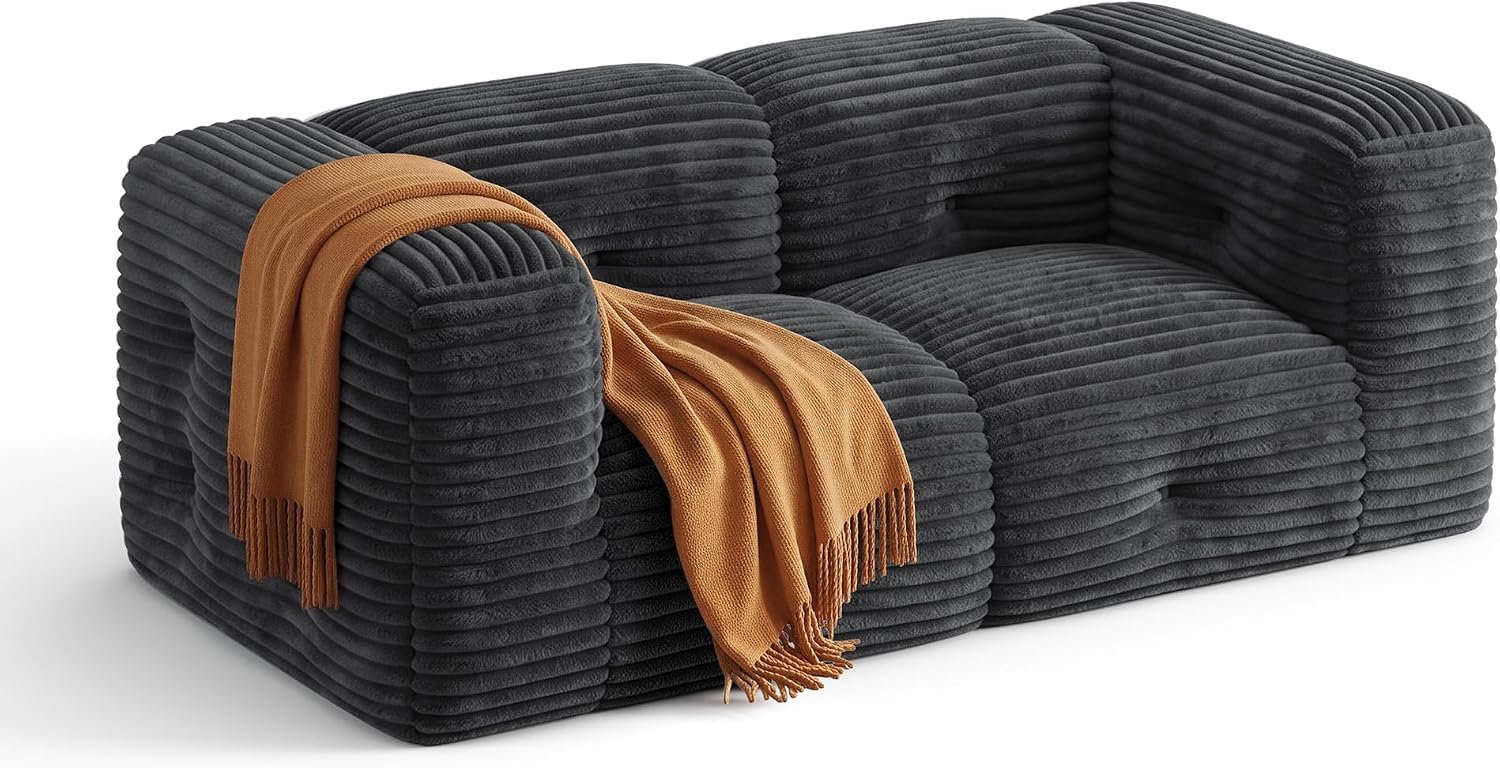 2-zitsbank van corduroy, 182 cm, diepte zitting 60 cm