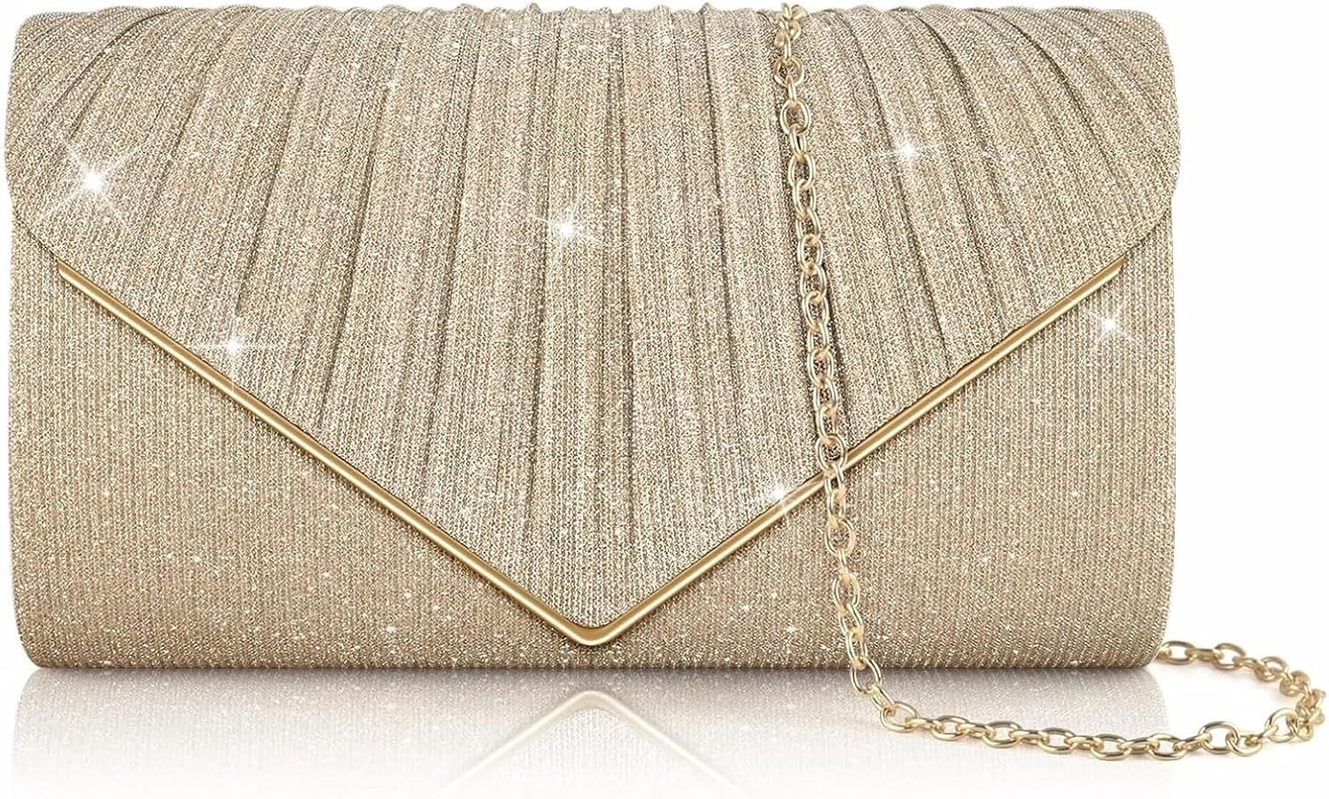 Glinsterende Clutch Tas voor Dames, Versierd met Pailletten voor Avondjes Uit, Bruiloften en Feestjes