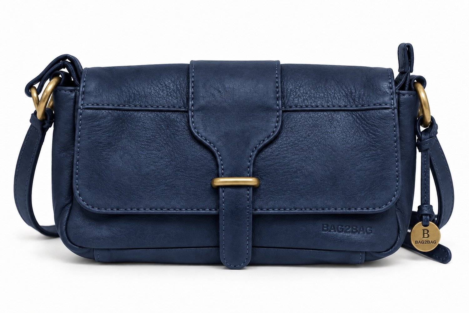 Bag2Bag New Napels Schoudertas - Donkerblauw