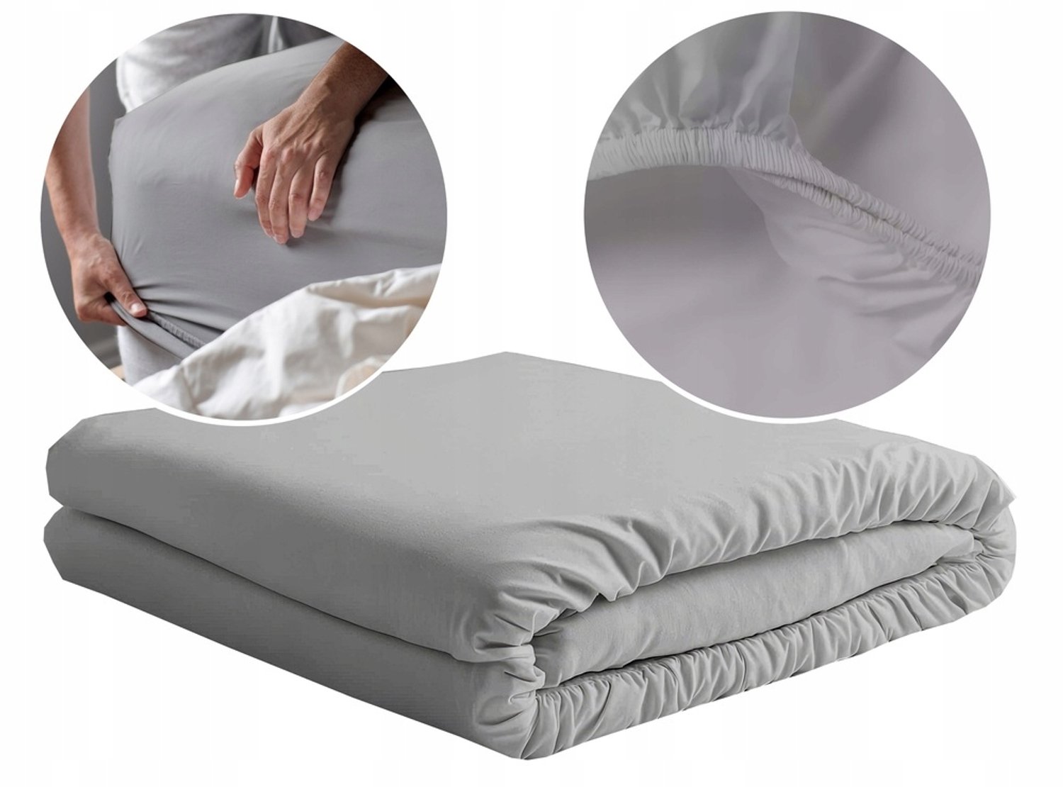 Hoeslaken Jersey 140x200cm - Dikke Katoen, Stal Kleur, Nederlands Product
