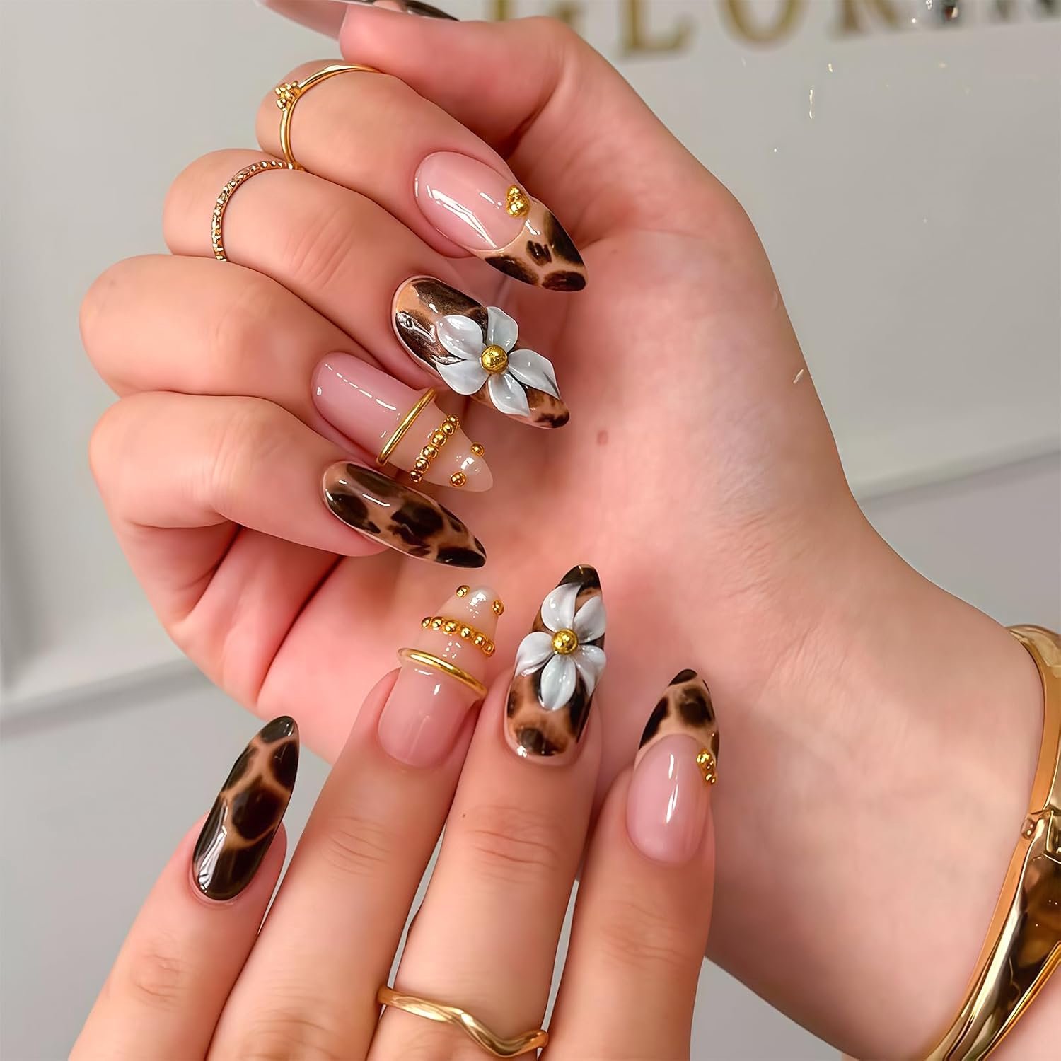 Nepnagels Press-On Nagels 3D-reliëfdesign
