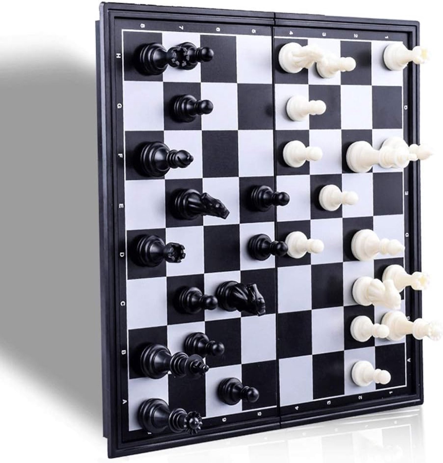 Schaakspel Drie-in-één magnetisch schaak/checkers vouwbord schaakbox game schaken geschikt for beginners en kinderen Schaaksets voor kinderen en volwassenen (Grootte : 25 * 25cm)