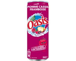 Oasis - Appel Cassis Framboos - Blik - 24 x 33 cl