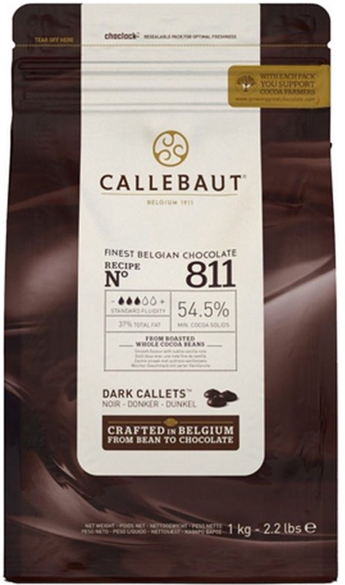 Callebaut Chocolade Callets - Puur - 1 kg