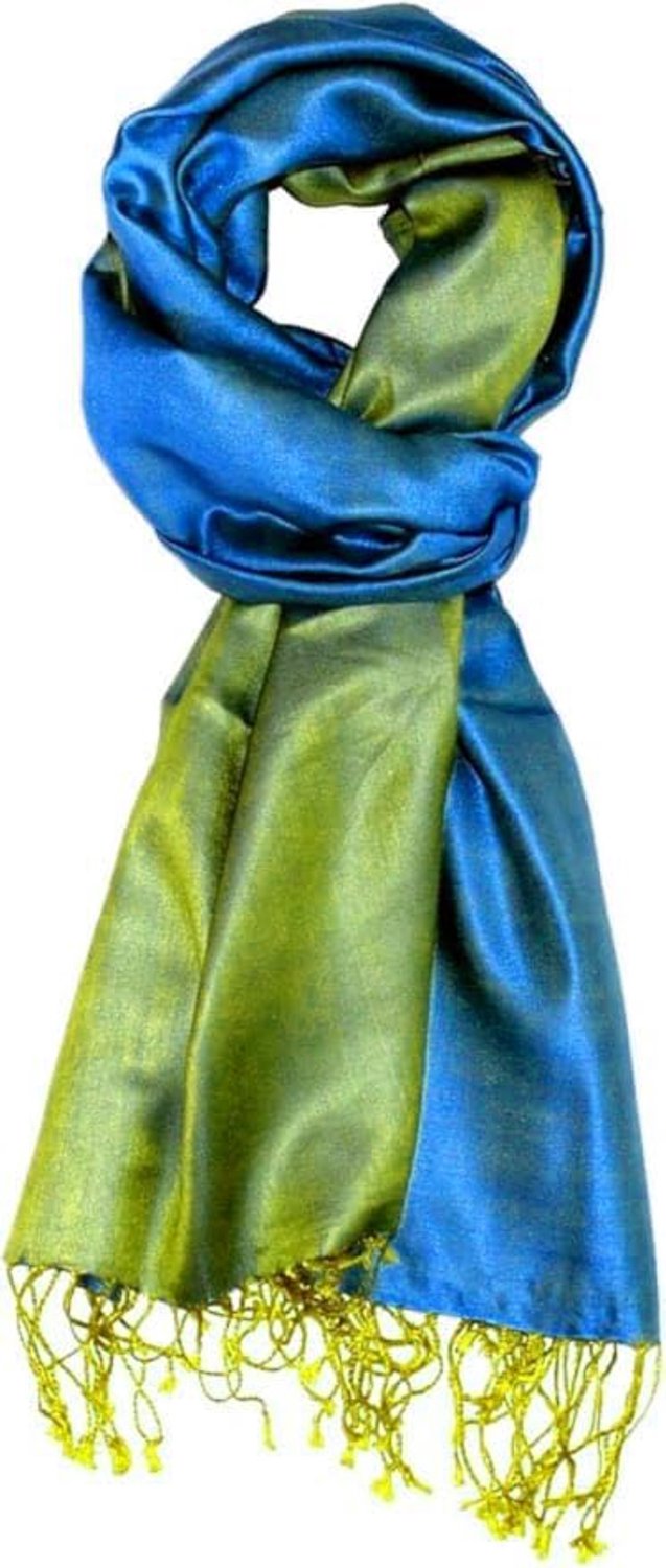 Lorenzo Cana Sjaal Zijde Viscose Tweekleurig 70x190cm