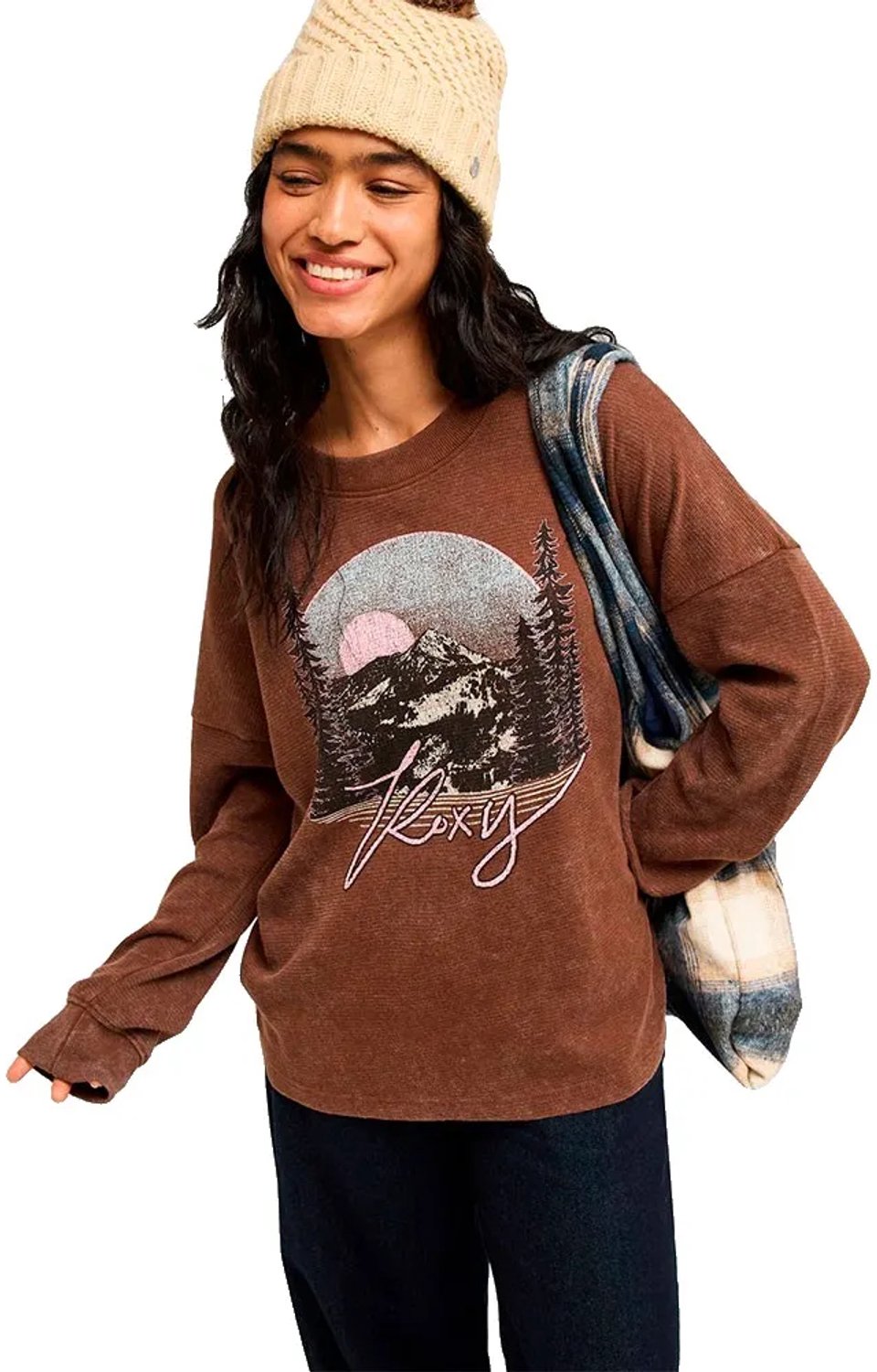 Roxy Eastside Midweight Sweatshirt XS Vrouw Chestnut