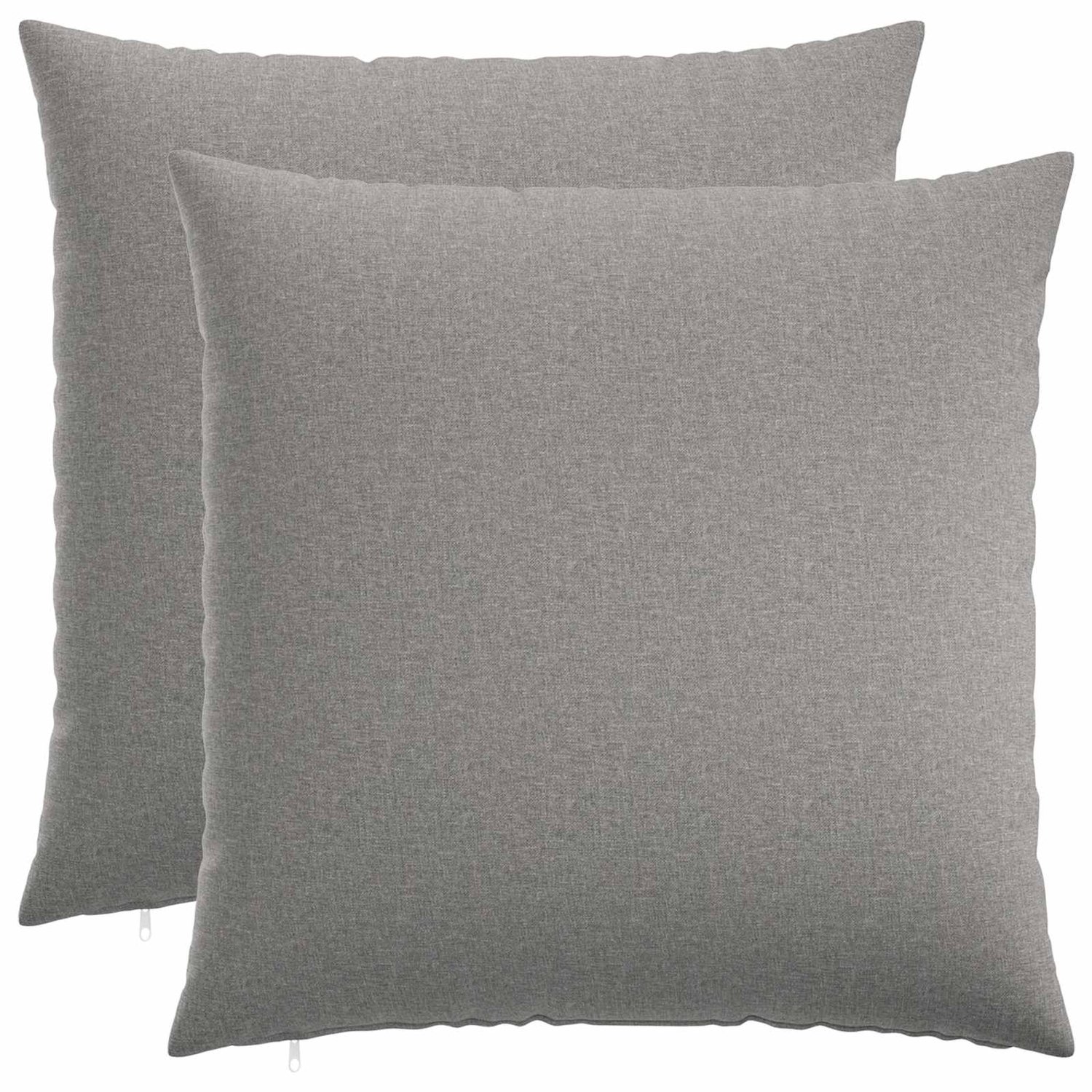 vidaXL Dekenkussen - 2 - st - HEERLEN - Wolkgrijs - 55 - x - 55 - cm - Stof Wolkengrijs