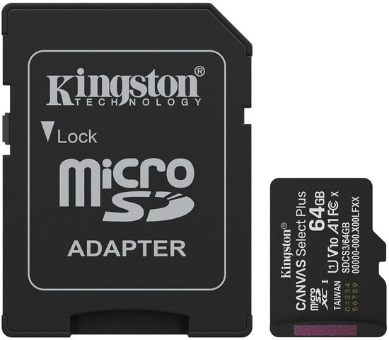 Kingston Canvas Select Plus 64 GB MicroSDXC geheugenkaart thumbnail 2