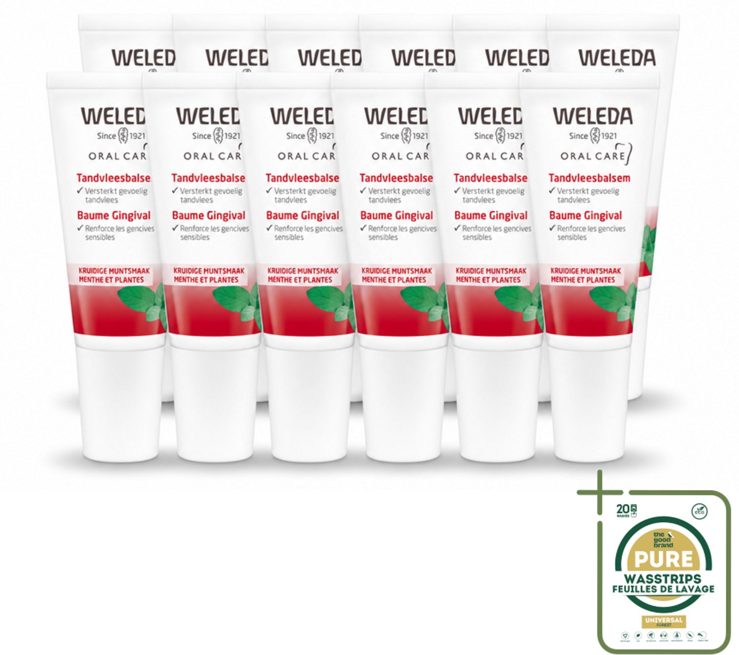 12 x WELEDA - Tandvleesbalsem - 30 ml - Wasstrips - Tandvleesbalsem - Tandvlees Verzachten - Tandvlees Versterken - Natuurlijke Tandzorg - Tandvleesproblemen