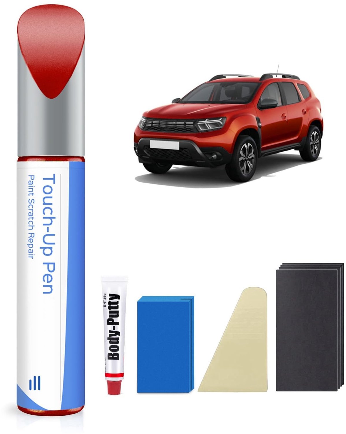 Repair Kit voor Dacia - Oranje Metallic voor Kras- en Schadeherstel