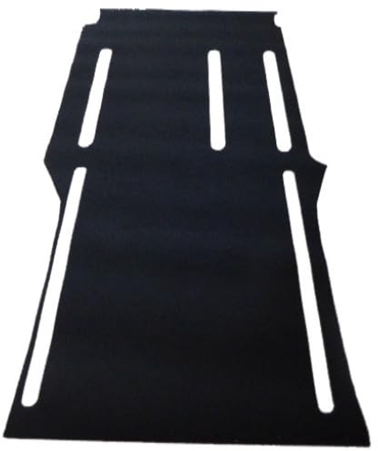 Achtermat voor Mercedes Vito Mixto - Fleece velours - Zwart