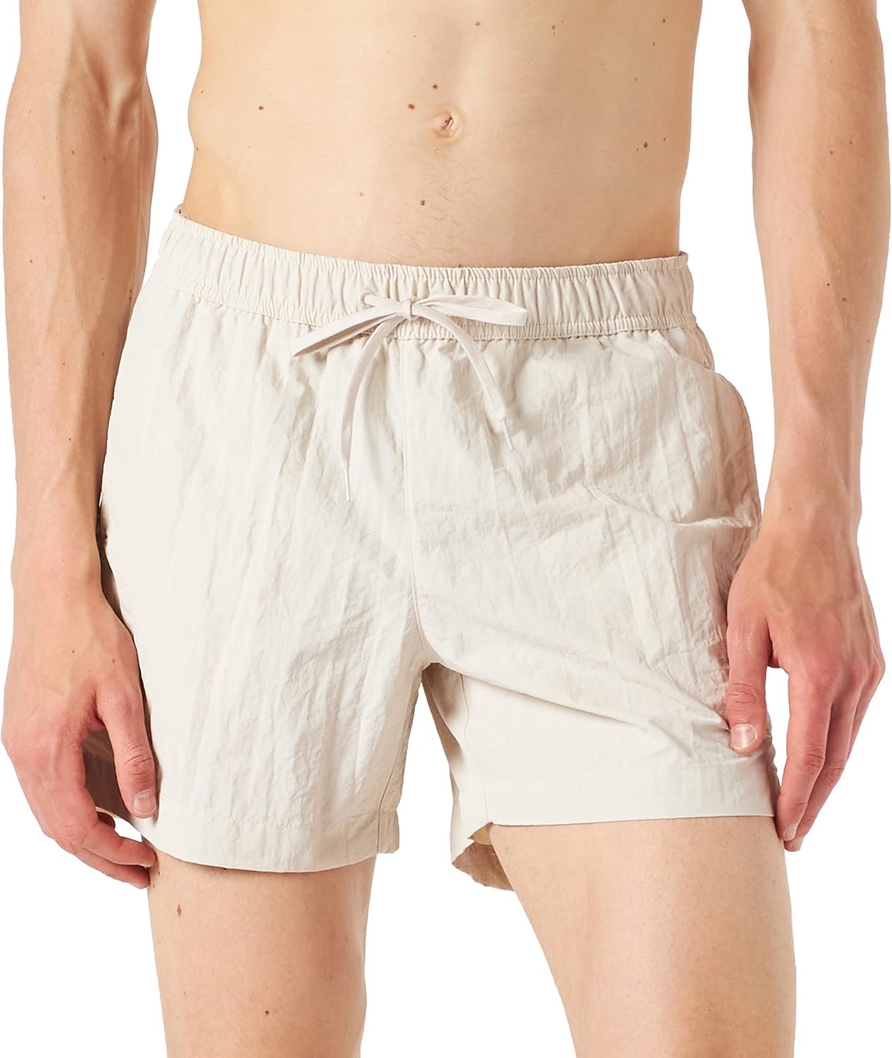 Merkloze Heren Zwemshorts Rood