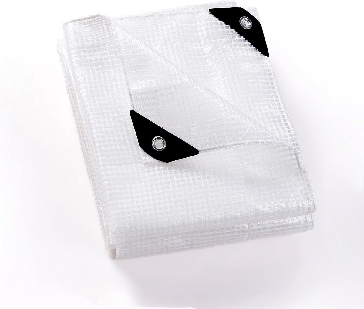 GUARD SHIELD Waterproof tarpaulin with eyelets - 5 x 6 m - Transparent white - 150 g/m² - Protective tarpaulin - Protective tarpaulin - Multifunctiona
