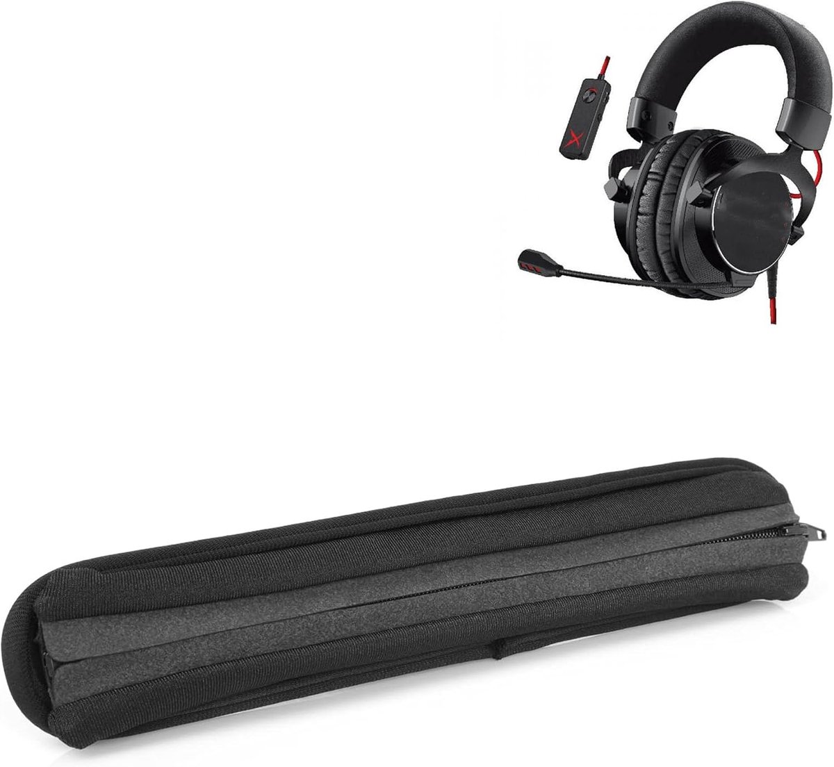 Headband Pillow Compatible with Creative Sound BlasterX H7, BlasterX H6, BlasterX H5 Headphones, Replacement Headband - ShopVlot